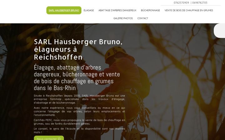 Screenshot ta' elagage-hausbergeretfils.fr