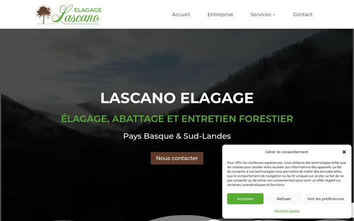 Екранна снимка на elagage-lascano.fr