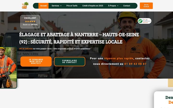 Képernyőkép: elagage-nanterre.fr