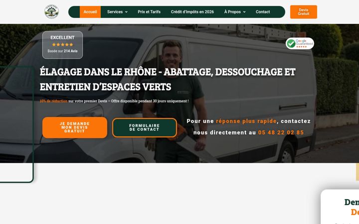 Képernyőkép: elagage-rhone-69.fr