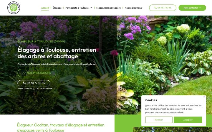 Képernyőkép: elagage-toulouse-31.fr