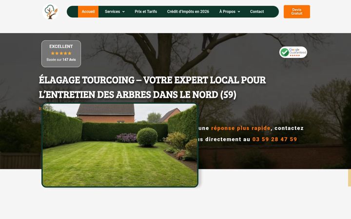 Képernyőkép: elagage-tourcoing.fr