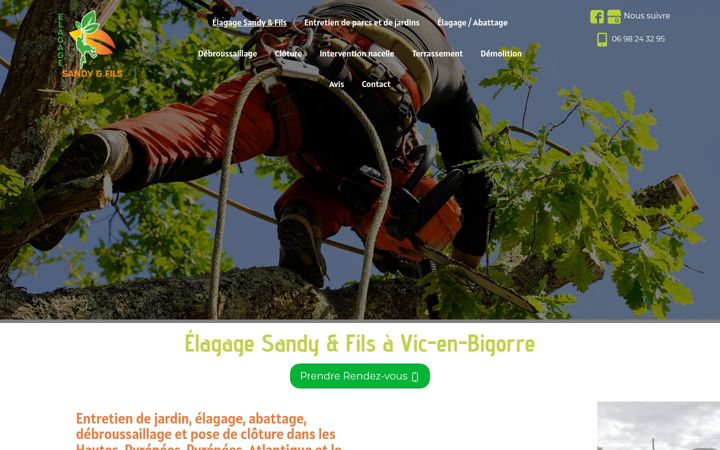 Képernyőkép: elagagesandyetfils.fr