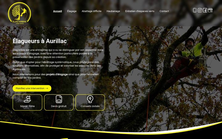 Screenshot di elagarbre.fr