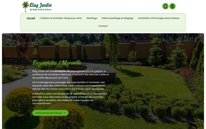 Screenshot di elagjardin.fr