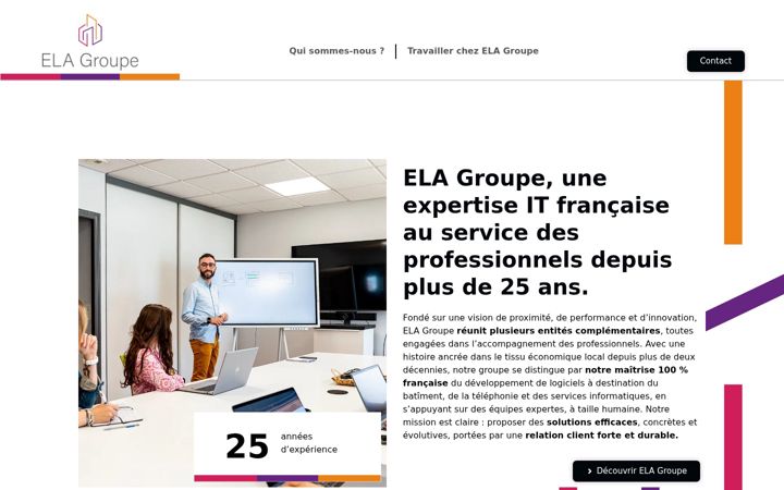 Screenshot di elagroupe.fr