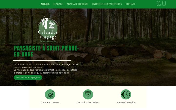 Screenshot di elagueur-calvados.fr