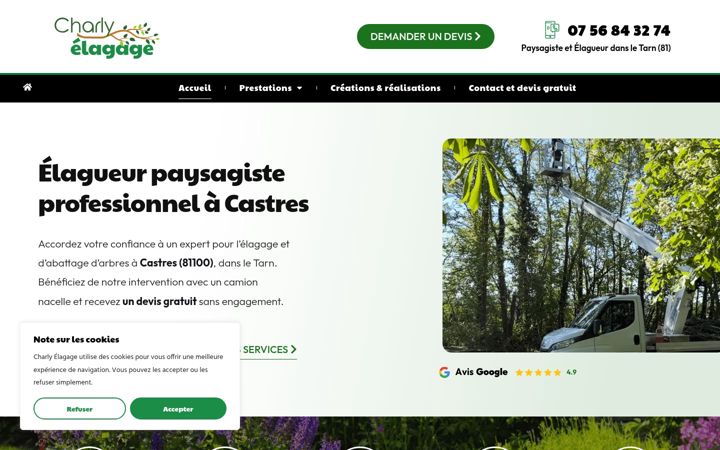 Screenshot di elagueurpaysagiste-81.fr