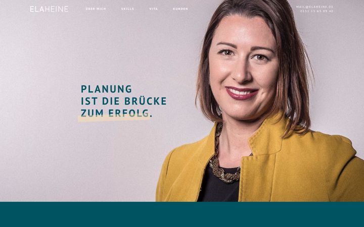 Posnetek zaslona elaheine.de