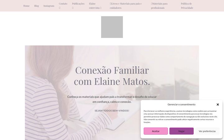 Screenshot of elainematos.com