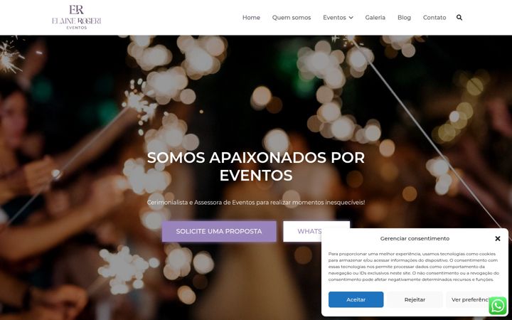 Screenshot ta' elainerogerieventos.com.br