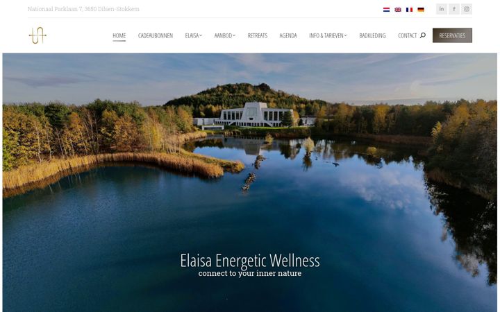 Screenshot of elaisawellness.com