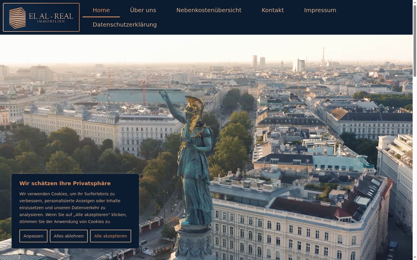Sutikimo reklamjuostės, rodytos prieš bet kokią sąveiką, ekrano kopija
