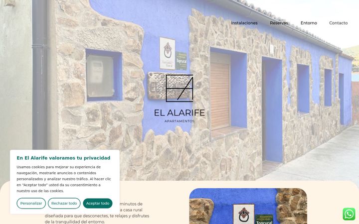 Captura de ecrã de elalarife.es