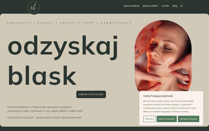 Screenshot van elalewandowska.pl
