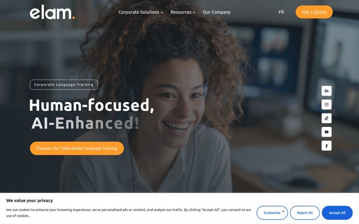 Captura de ecrã de elam.ca
