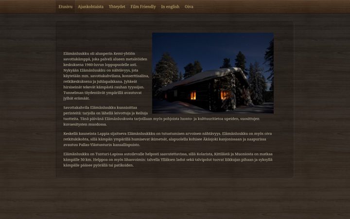 Screenshot of elamanluukku.fi