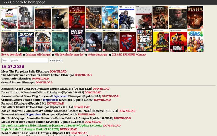 Screenshot of elamigos.site