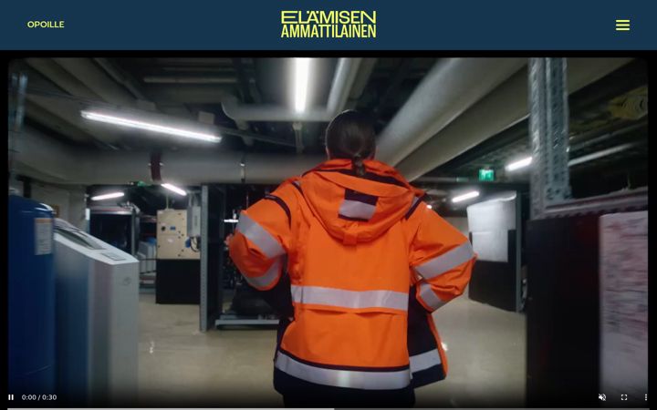 Screenshot of elamisenammattilainen.fi