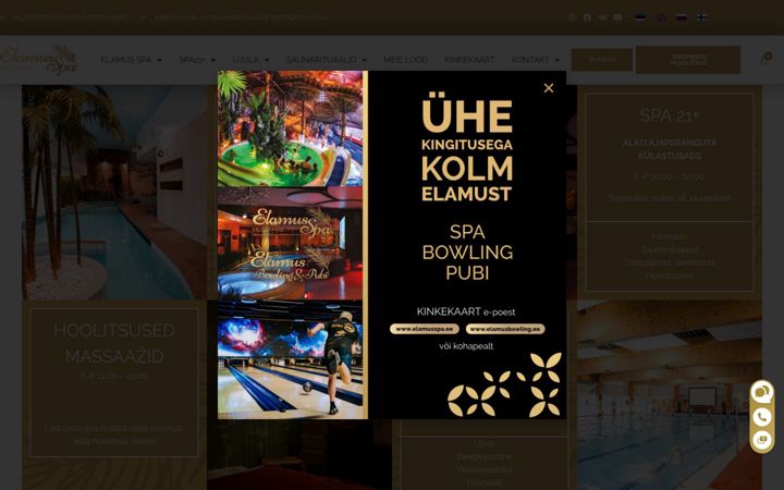 Screenshot ta' elamusspa.ee