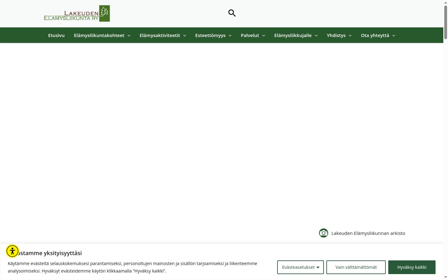 Snímka obrazovky banera súhlasu zobrazeného pred akoukoľvek interakciou