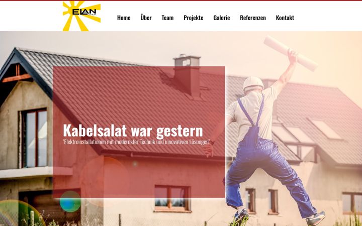 Posnetek zaslona elan-elektro.de