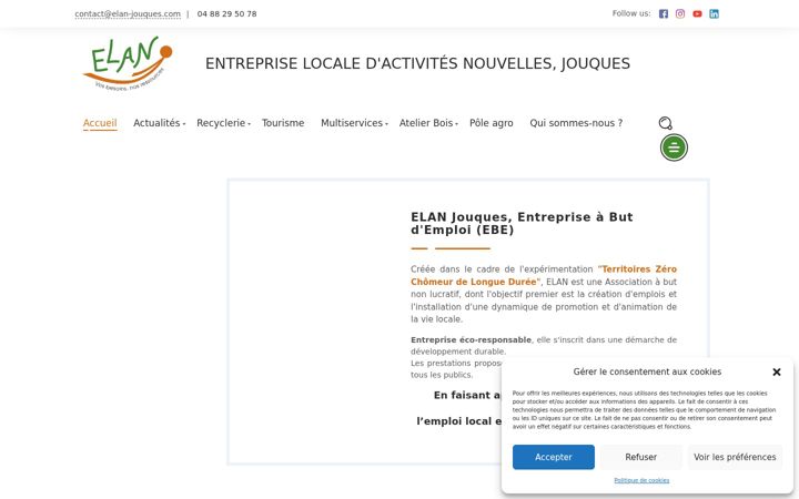 Screenshot of elan-jouques.com