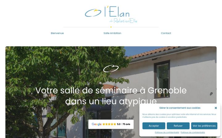 Screenshot di elan-relation-elle.fr