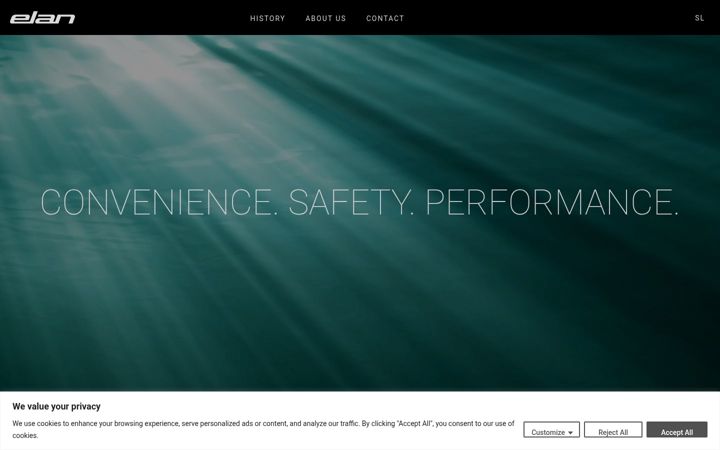 Screenshot of elan-yachts.com