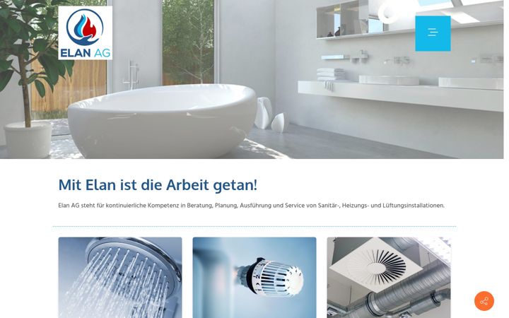Screenshot von elanag.ch