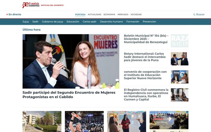 Screenshot of elanalistaeconomico.com