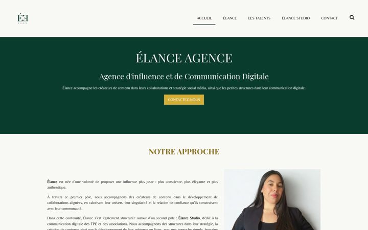Screenshot of elance-agence.com