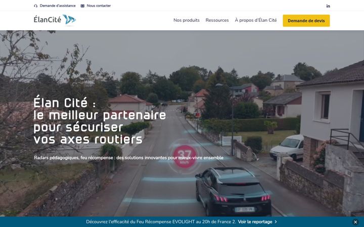Screenshot di elancite.fr