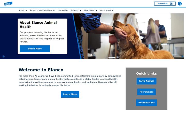 Screenshot di elanco.com
