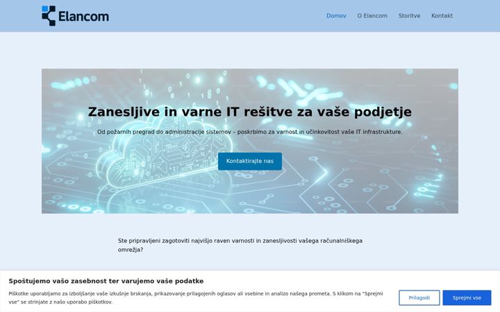 Screenshot di elancom.si