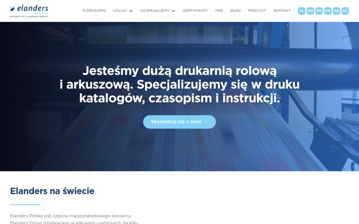 Screenshot of elanders.pl