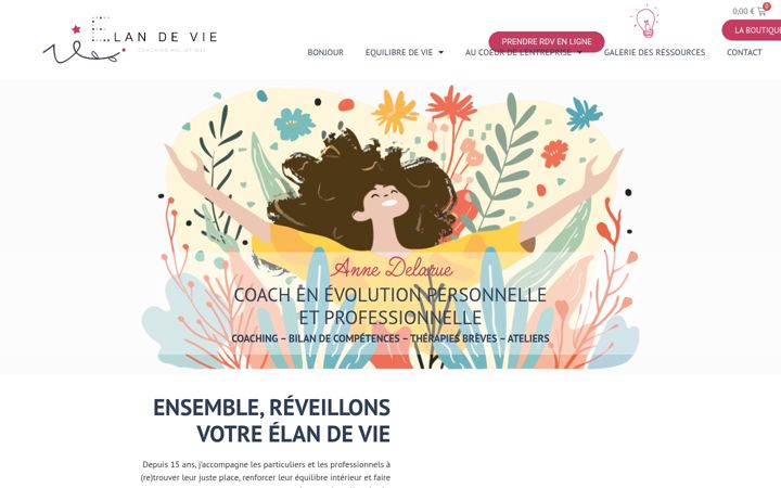 Screenshot di elandevie.fr