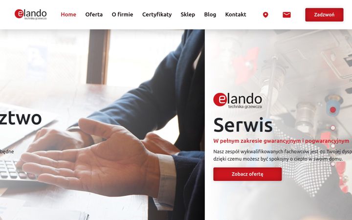 Screenshot of elando.pl