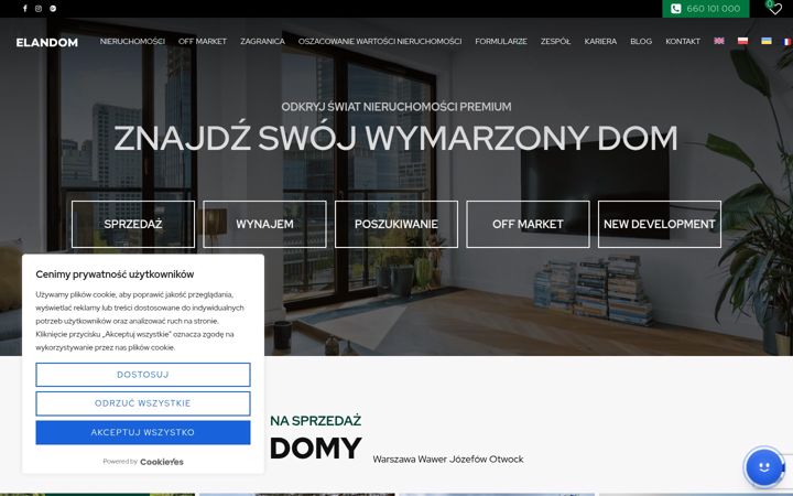 Screenshot of elandom.pl
