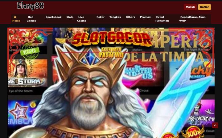 Screenshot of elang88slot.com