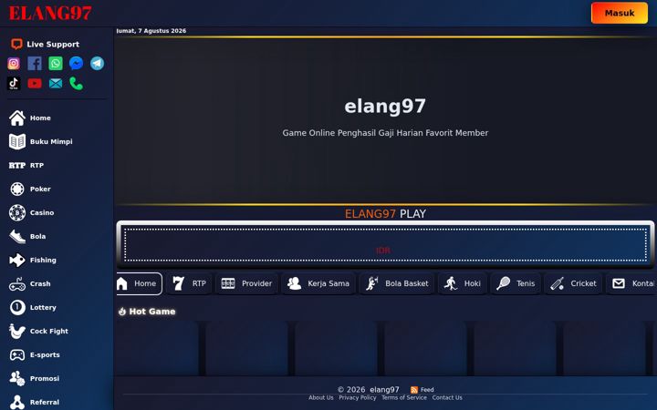 Screenshot of elang97.com