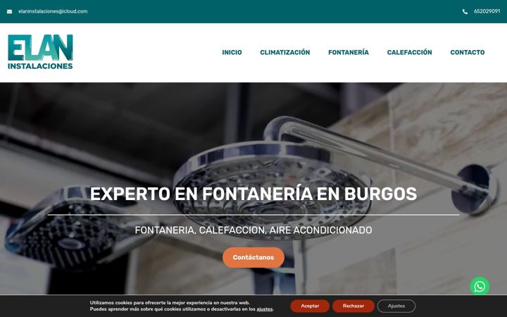 Skjermbilde av elaninstalaciones.es