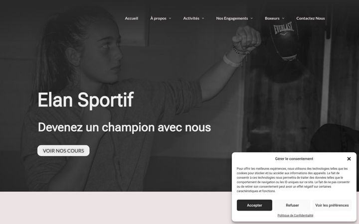 Screenshot di elansportifmulhouse.fr
