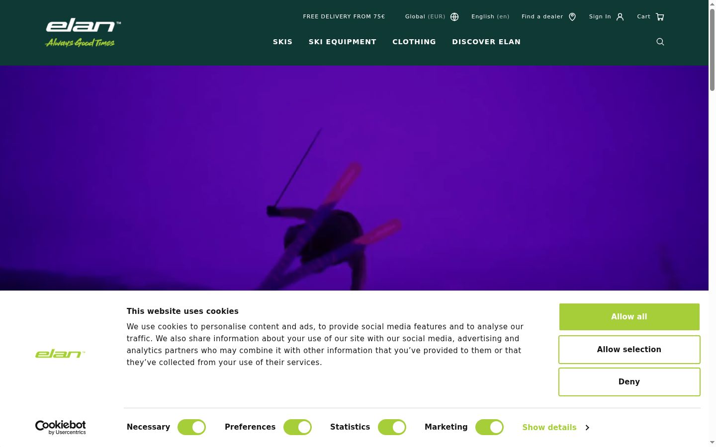 Sutikimo reklamjuostės, rodytos prieš bet kokią sąveiką, ekrano kopija