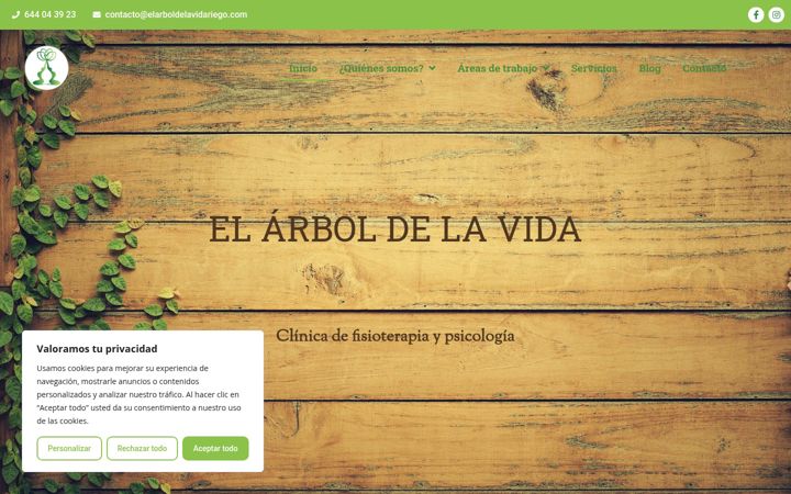 Screenshot of elarboldelavidariego.com