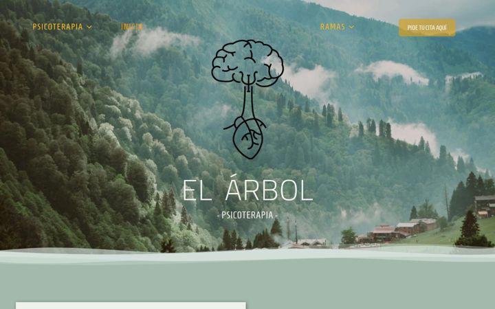 Screenshot of elarbolpsicoterapia.com