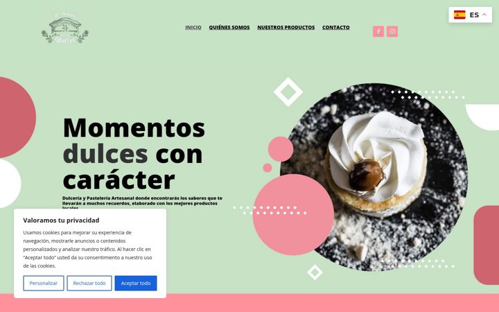 Screenshot of elarmariodelosdulces.com