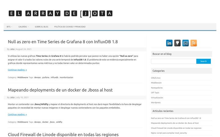 Screenshot of elarraydejota.com