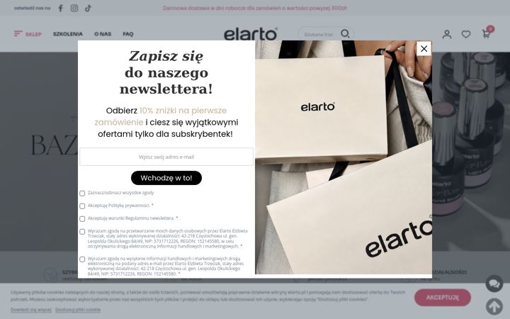 Screenshot of elarto.pl