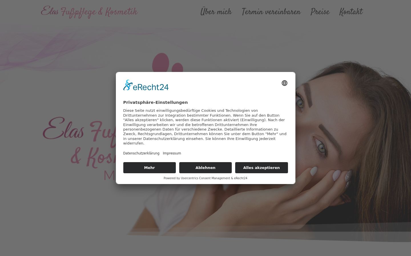 Screenshot van de toestemmingsbanner zoals getoond vóór enige interactie